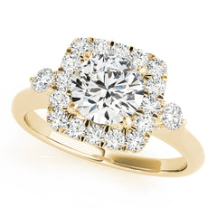 Engagement Rings Halo Round - TN50923-E