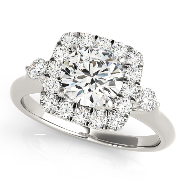 Engagement Rings Halo Round - TN50923-E