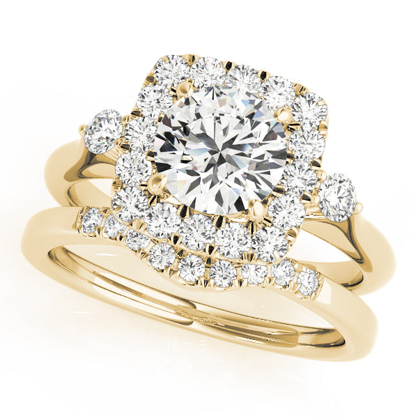 Engagement Rings Halo Round - TN50923-E