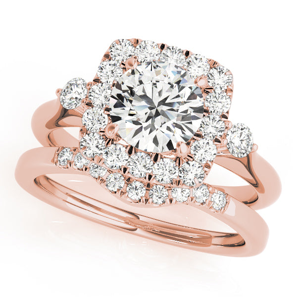Engagement Rings Halo Round - TN50923-E