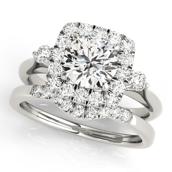 Engagement Rings Halo Round - TN50923-E