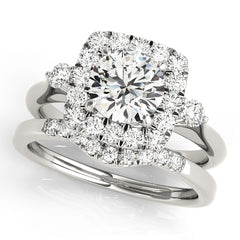 Engagement Rings Halo Round - TN50923-E
