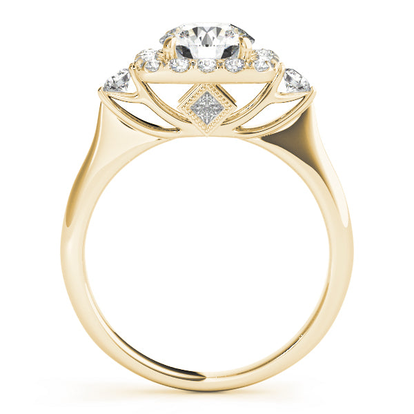 Engagement Rings Halo Round - TN50923-E