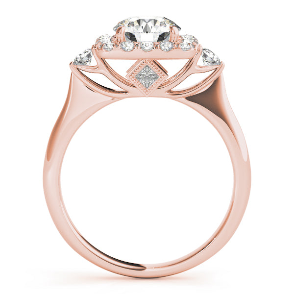 Engagement Rings Halo Round - TN50923-E