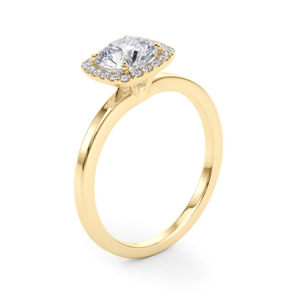 Engagement Rings Halo Round - TN50924-E