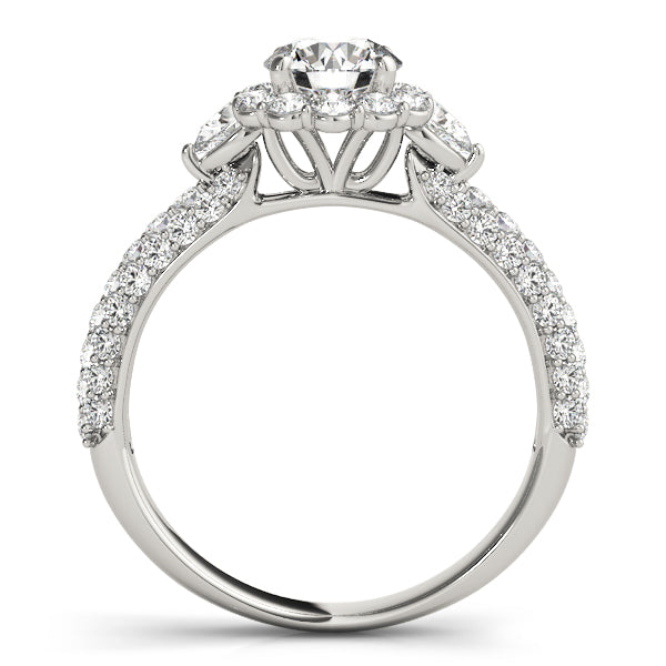 Engagement Rings Pave Mult Row - TN50934-E