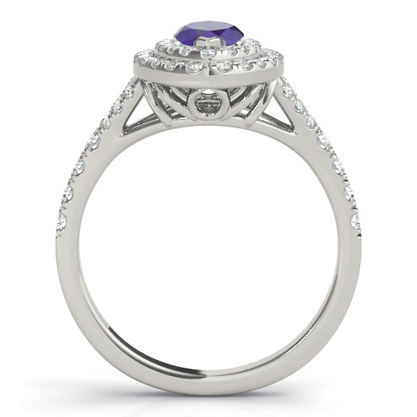 Marquise Halo Engagement Ring - TN50949-E