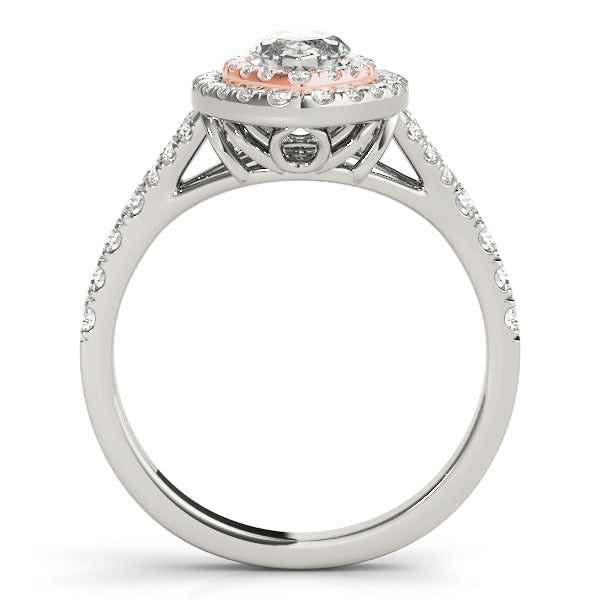 Marquise Halo Engagement Ring - TN50949-E