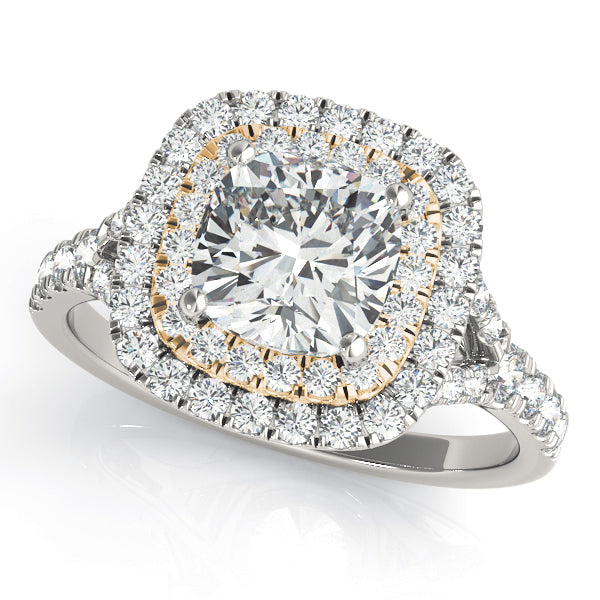 Cushion Halo Engagement Ring - TN50952-E