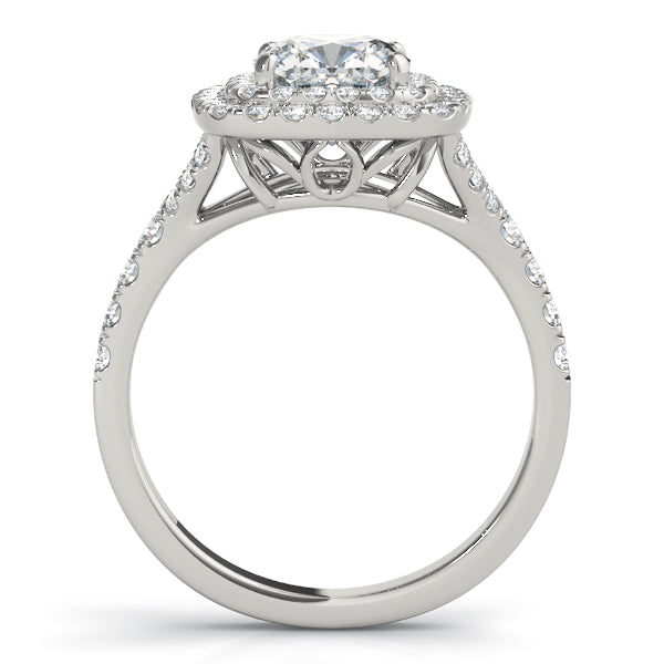 Cushion Halo Engagement Ring - TN50952-E