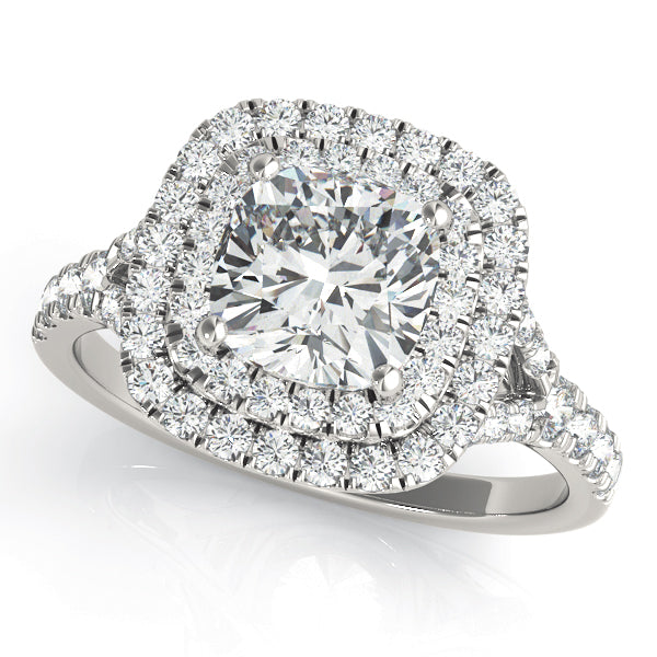 Cushion Halo Engagement Ring - TN50952-E