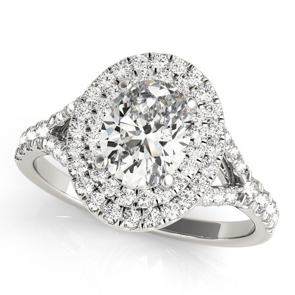 Oval Halo Engagement Ring - TN50953-E