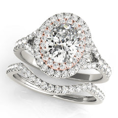 Oval Halo Engagement Ring - TN50953-E