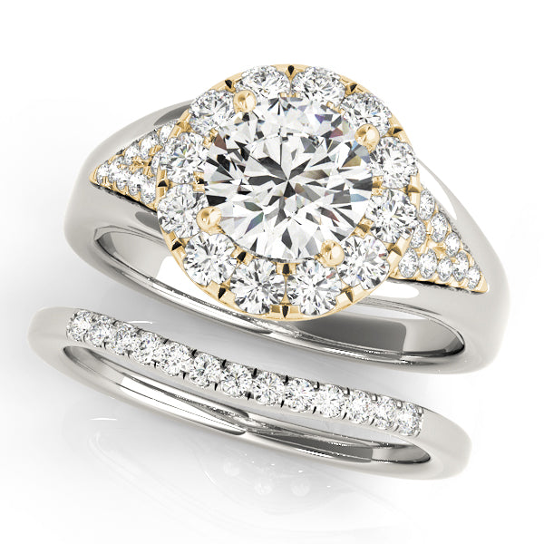 Round Halo Engagement Ring - TN50955-E