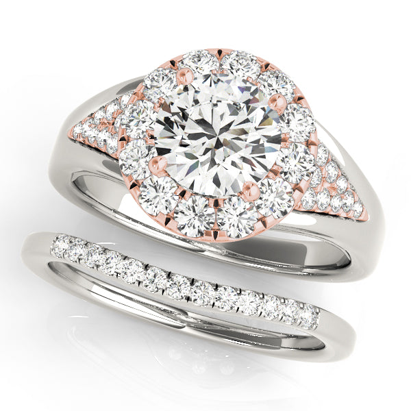 Round Halo Engagement Ring - TN50955-E