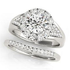 Round Halo Engagement Ring - TN50955-E