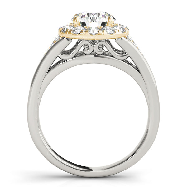 Round Halo Engagement Ring - TN50955-E