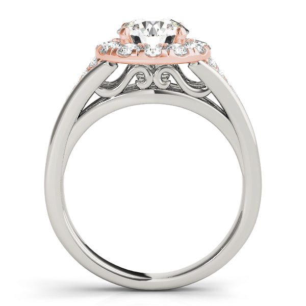 Round Halo Engagement Ring - TN50955-E