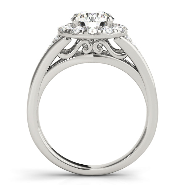 Round Halo Engagement Ring - TN50955-E