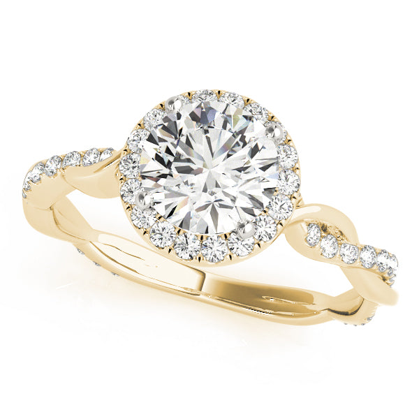 Engagement Rings Halo Round - TN50956-E