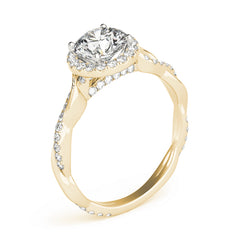 Engagement Rings Halo Round - TN50956-E