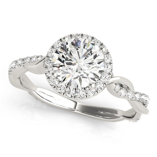 Engagement Rings Halo Round - TN50956-E