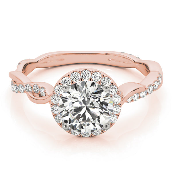 Engagement Rings Halo Round - TN50956-E