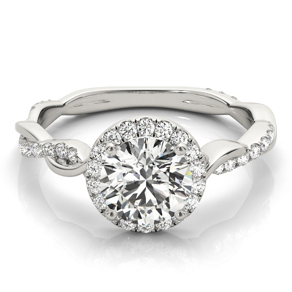 Engagement Rings Halo Round - TN50956-E