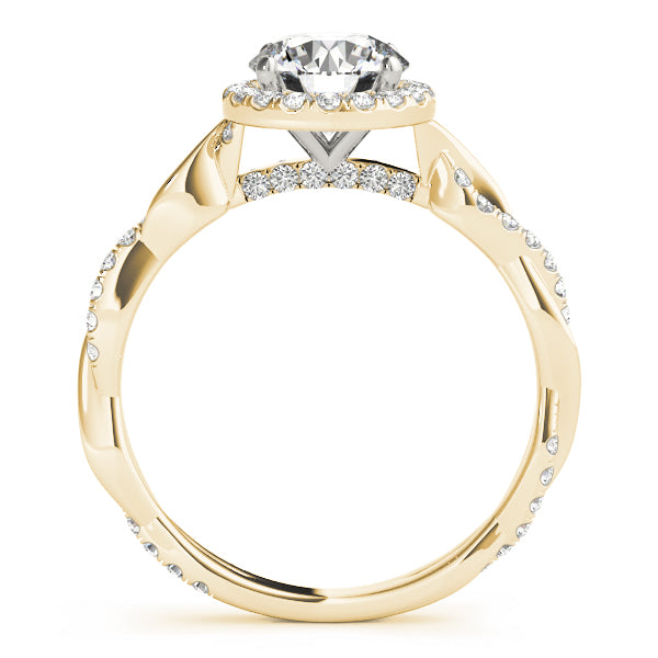 Engagement Rings Halo Round - TN50956-E