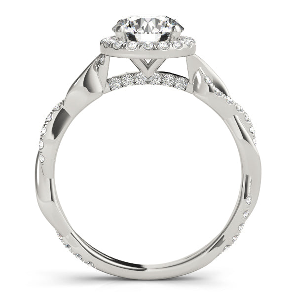 Engagement Rings Halo Round - TN50956-E