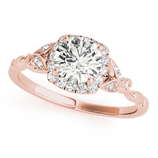 Round Halo Engagement Ring - TN50968-E