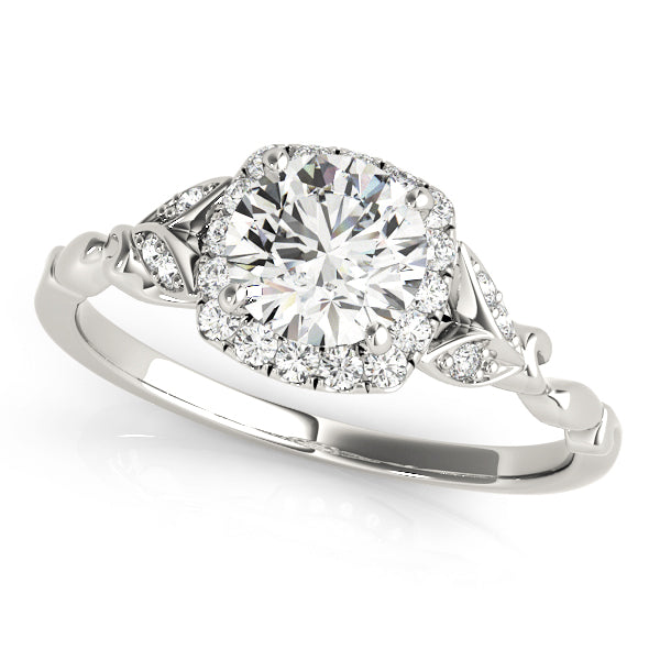 Round Halo Engagement Ring - TN50968-E