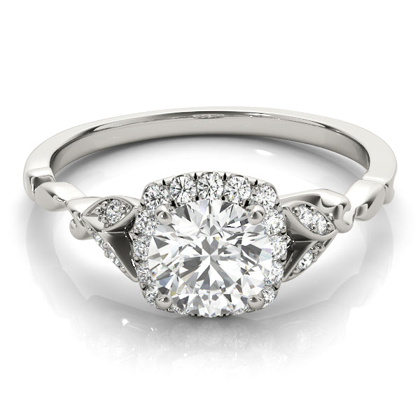 Round Halo Engagement Ring - TN50968-E