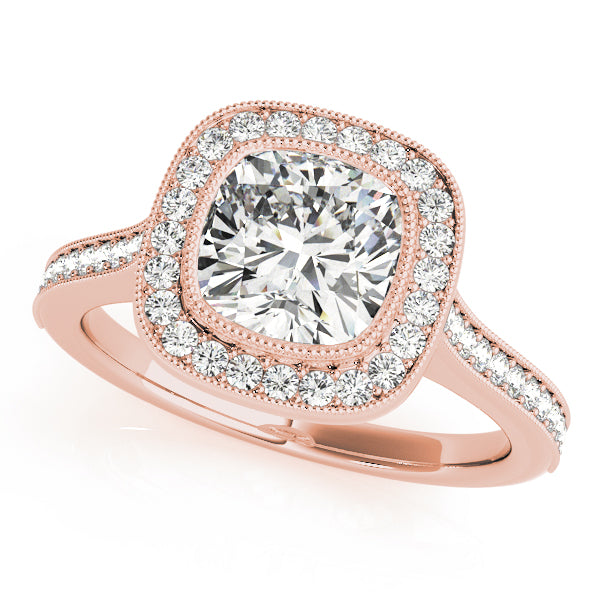 Engagement Rings Halo Cushion - TN51075-E