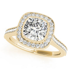 Engagement Rings Halo Cushion - TN51075-E