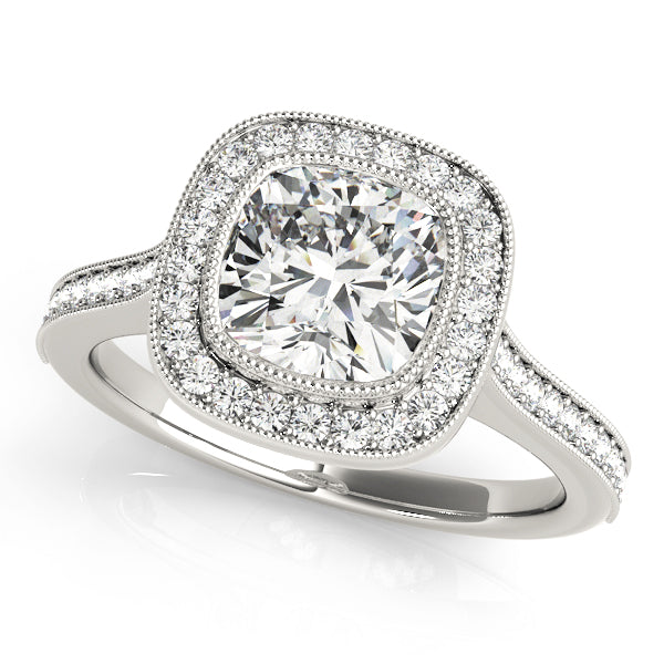 Engagement Rings Halo Cushion - TN51075-E