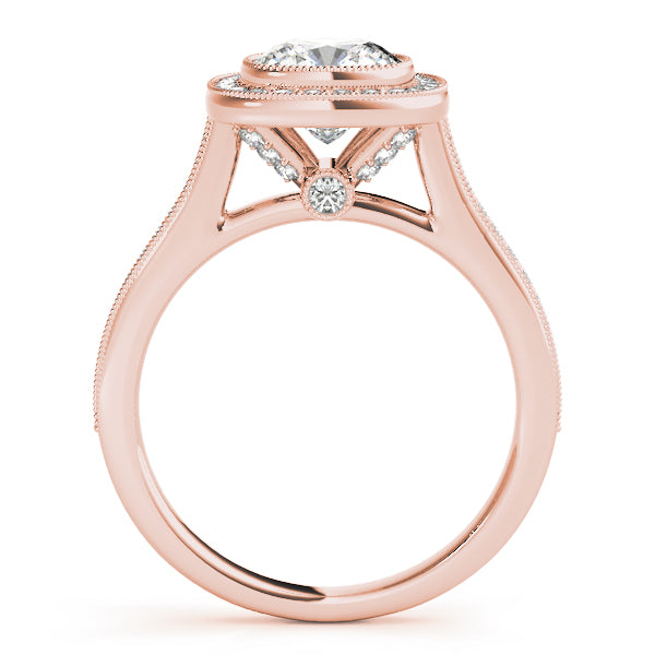 Engagement Rings Halo Cushion - TN51075-E