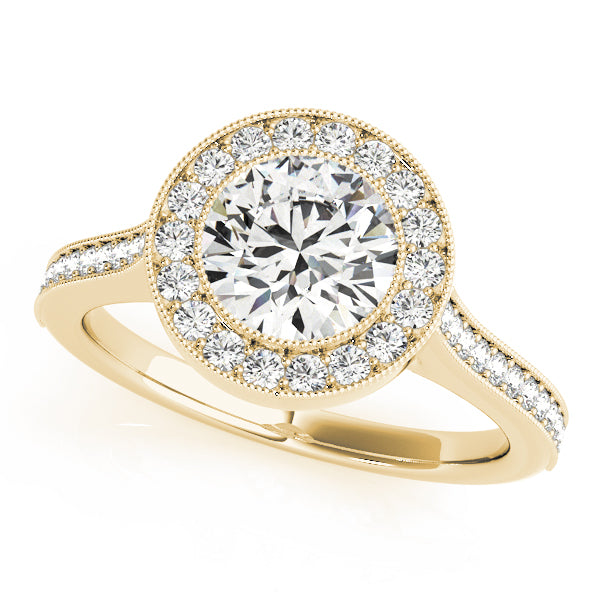 Engagement Rings Halo Round - TN51076-E