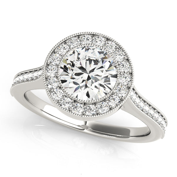 Engagement Rings Halo Round - TN51076-E