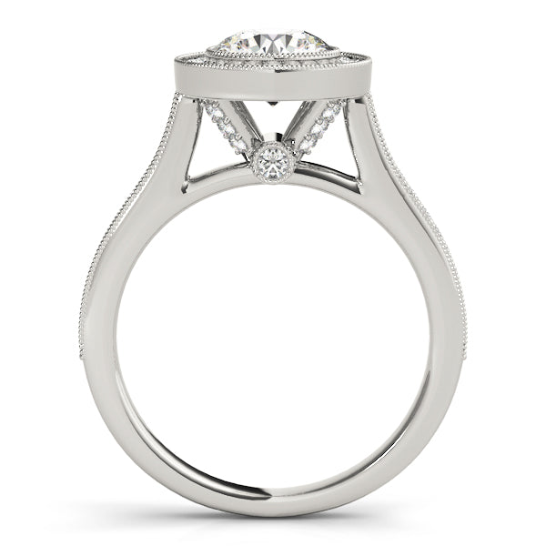 Engagement Rings Halo Round - TN51076-E