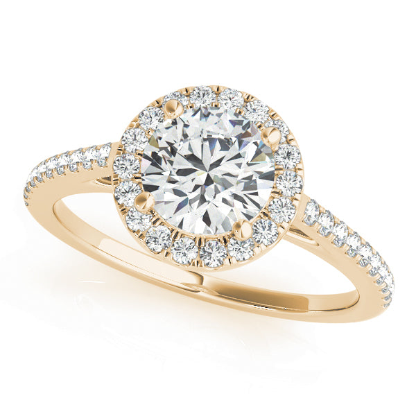 Round Halo Engagement Ring - TN51080-E