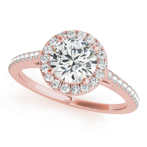 Round Halo Engagement Ring - TN51080-E