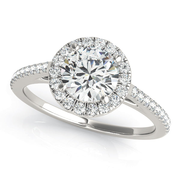 Round Halo Engagement Ring - TN51080-E