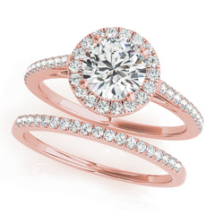 Round Halo Engagement Ring - TN51080-E