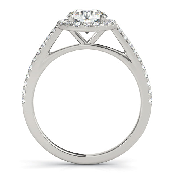 Round Halo Engagement Ring - TN51080-E