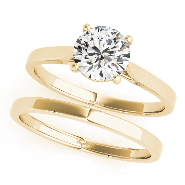 Round Solitaire Engagement Ring - TN51089-E