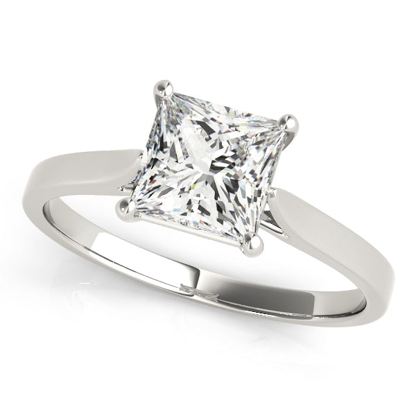 Princess Cut Solitaire Engagement Ring - TN51090-E