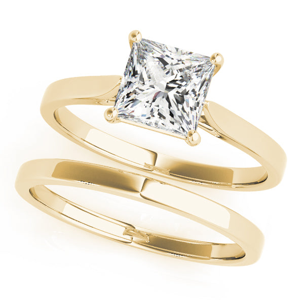 Princess Cut Solitaire Engagement Ring - TN51090-E