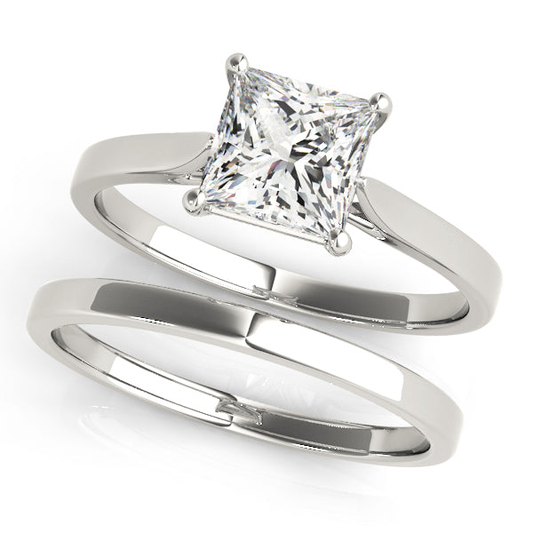 Princess Cut Solitaire Engagement Ring - TN51090-E