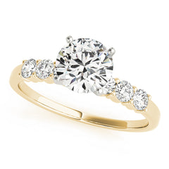 Single Row Engagement Ring - TN51097-E